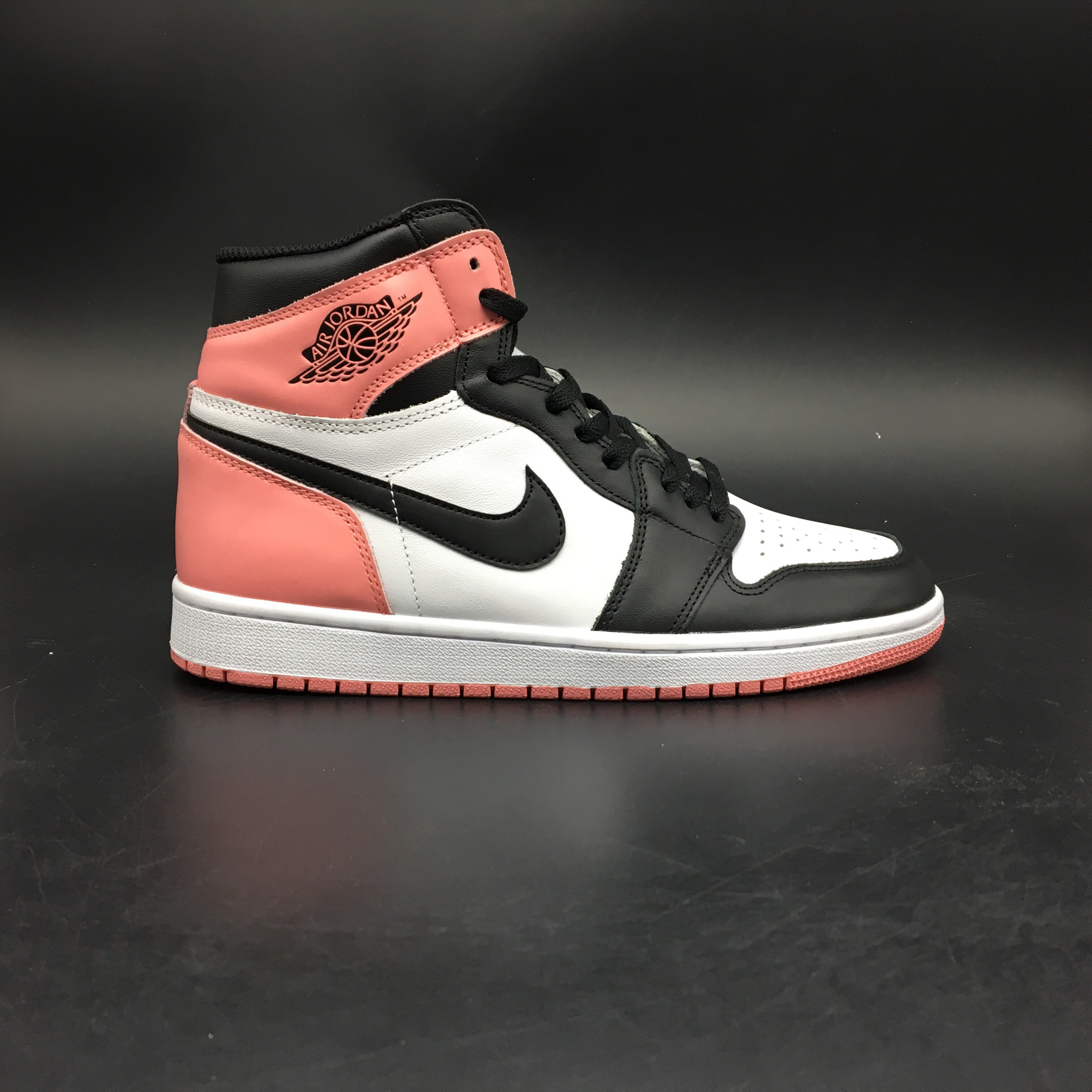 white pink black Toe Air Jordan 1 
