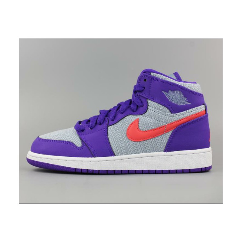 Nike Air Jordan Retro 1 Purple,Air Jordan 1 Grey And Purple,Nike Air Jordan 1 Retro AJ1 Purple Grey 332148-405
