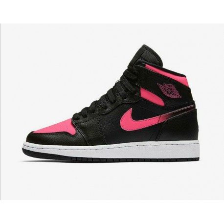 black and pink air jordans